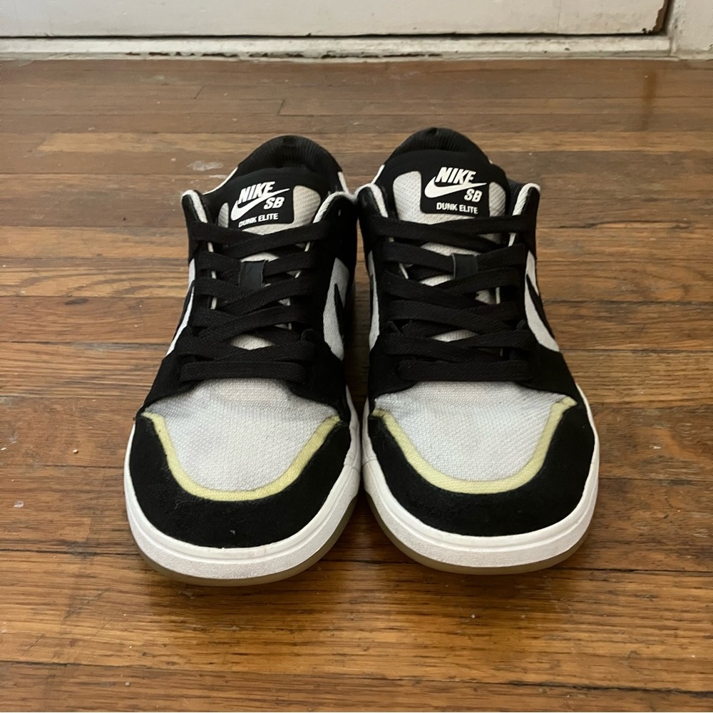 NIKE SB DUNK LOW ELITE SIZE 7.5 BLACK/WHITE OSKI - Picture 3 of 7